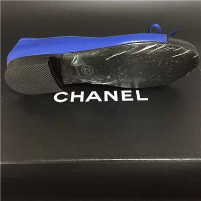 CHANEL Shallow mouth flat shoes Women--085